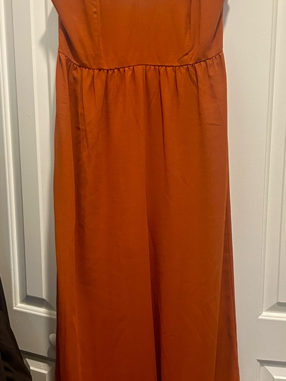 Cozy Casual Wide-Leg Jumpsuit in Burnt Orange